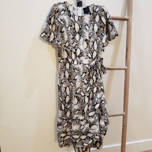 Alex Marie Chettah Print Dress Size 4